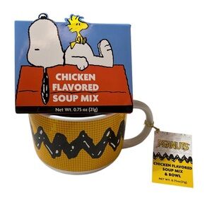 Peanuts Charlie Brown Yellow Zigzag Soup Mug